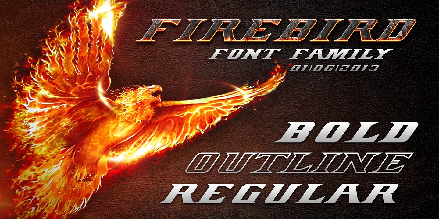 Пример шрифта Firebird Regular